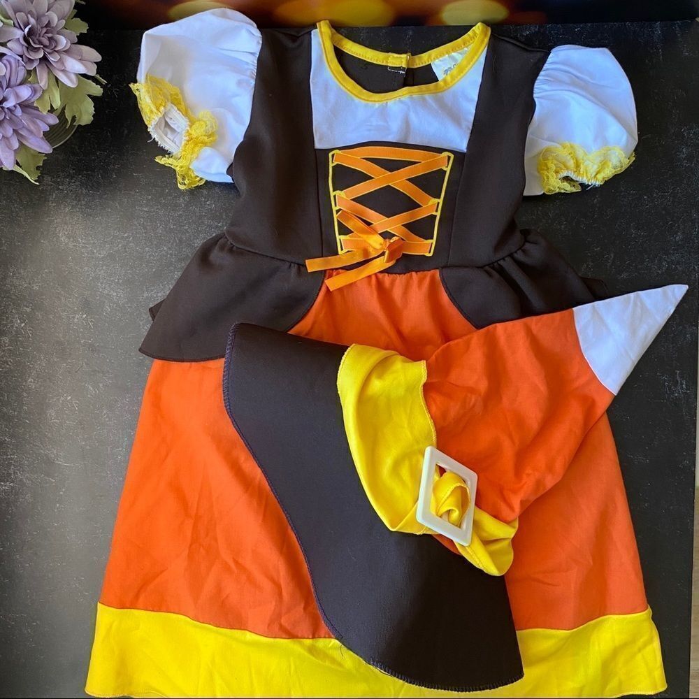 Candy Corn Baby Girl Costume Sz Toddler 3-4 yrs